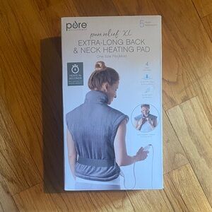 Pure Relief XL Extra-Long Back & Neck Heating Pad - Gray